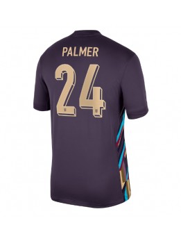 Billige England Cole Palmer #24 Bortedrakt EM 2024 Kortermet